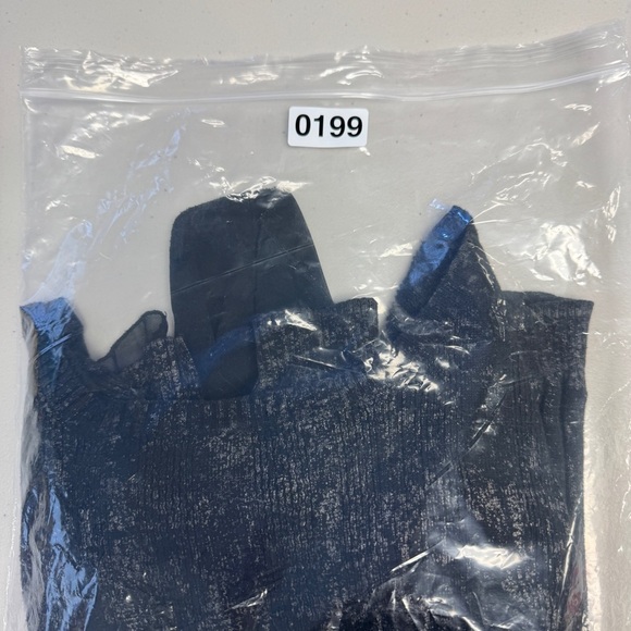 Mais il est où le Soleil? Black Metallic Chic Sheer Silk Blouse Size Small - Picture 10 of 11